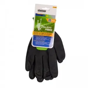 Manusi de gradina Bamboo, negru/verde