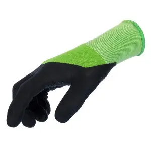 Manusi de gradina Bamboo, negru/verde