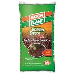 Argila decorativa Lapili Vulcan Deco red