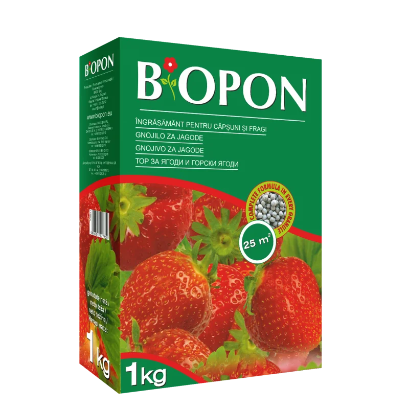 Ingrasamant granulat de toamna pentru capsuni si fragi Biopon