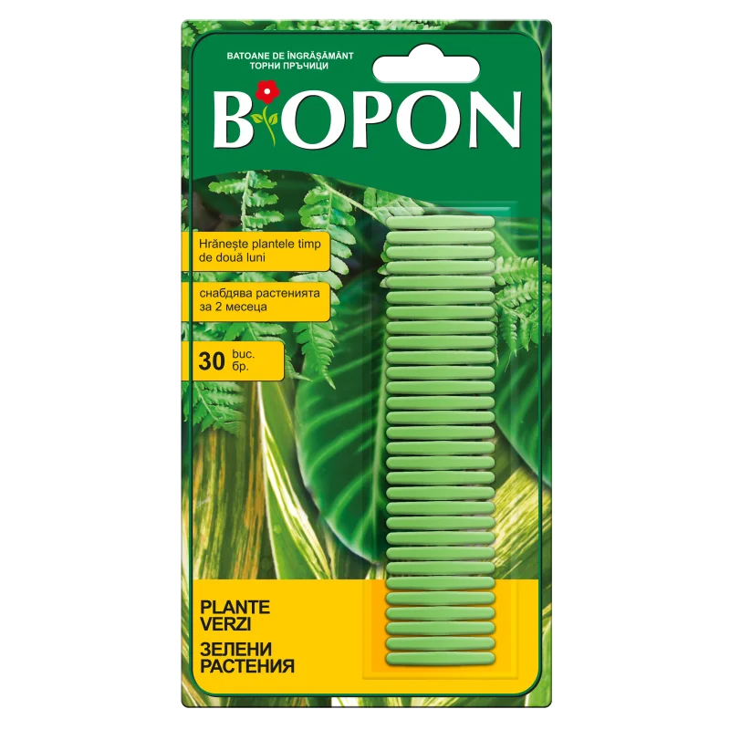 Batoane de ingrasamant plante verzi set 30 buc Biopon