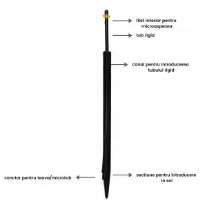 Suport SAB cu tub rigid pentru microaspersor