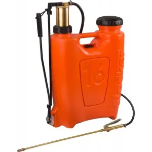 Pompa manuala de presiune, tip rucsac 16 l, cu piston si lance din bronz