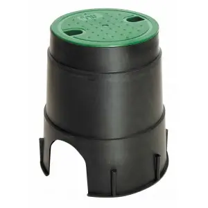 Camin rotund SAB Mini, ø16, negru/verde