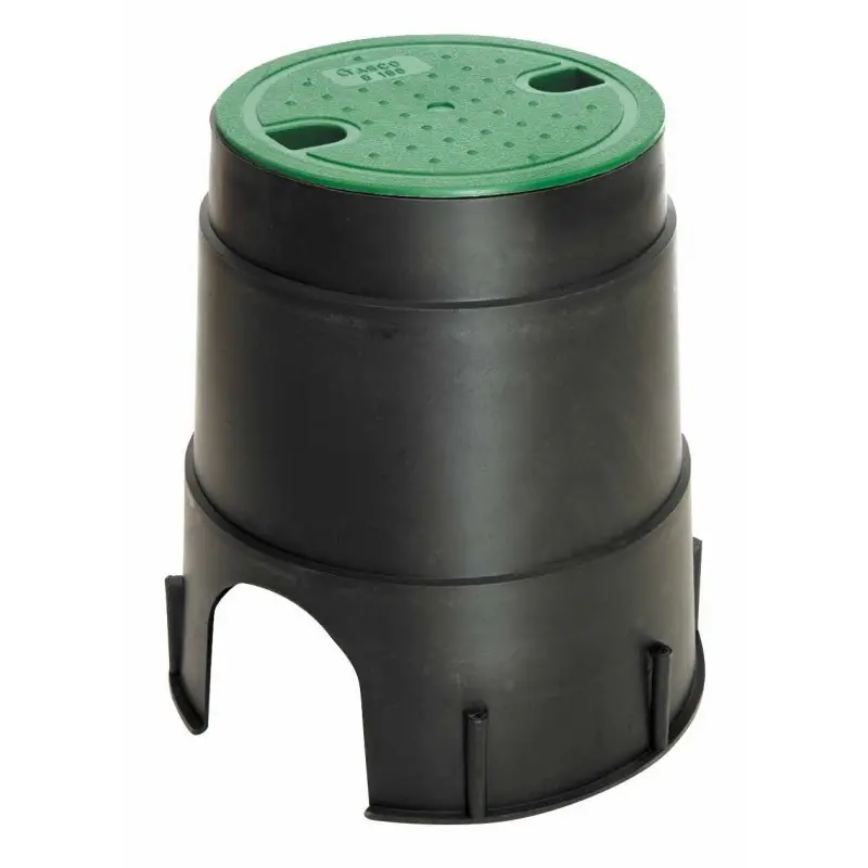 Camin rotund SAB Mini, ø16, negru/verde