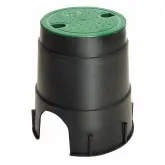 Camin rotund SAB Mini, ø16, negru/verde