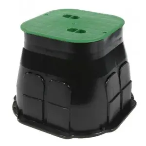 Camin patrat SAB Medium, negru/verde