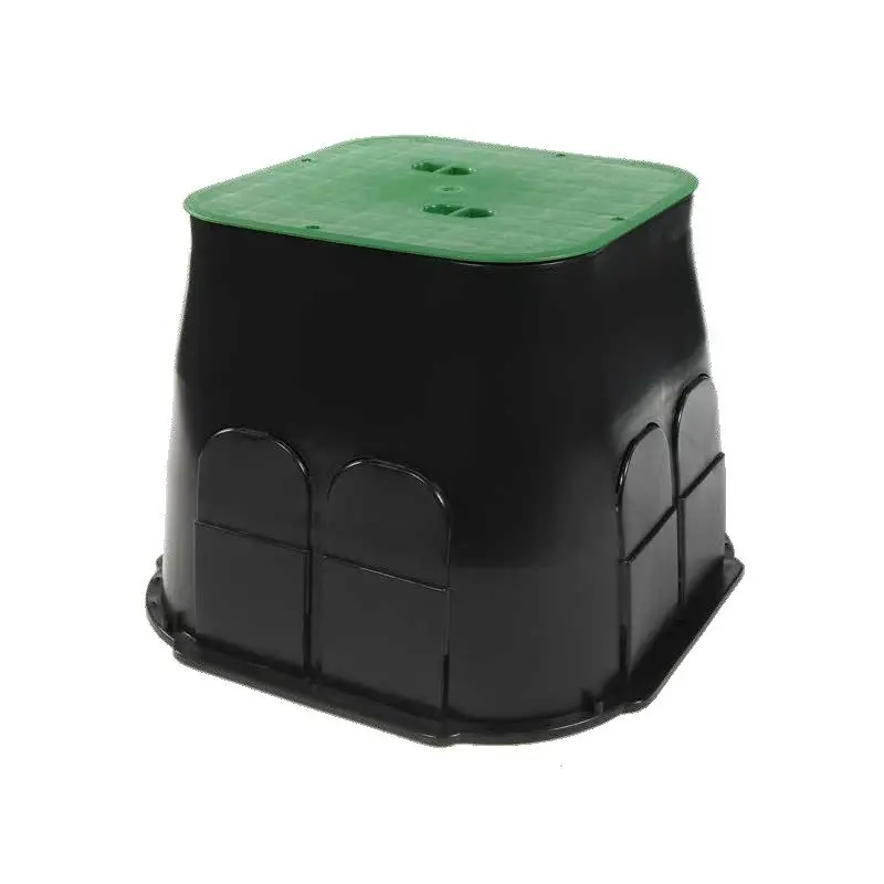Camin patrat SAB Large, negru/verde