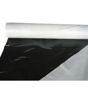 Folie mulcire alb-negru neperforata Politiv PolyDuo E1133, 30 microni