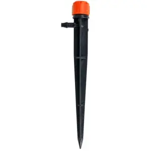Ciuperca picurare ajustabila cu 8 orificii pentru Ø 4-6 mm, cu picior