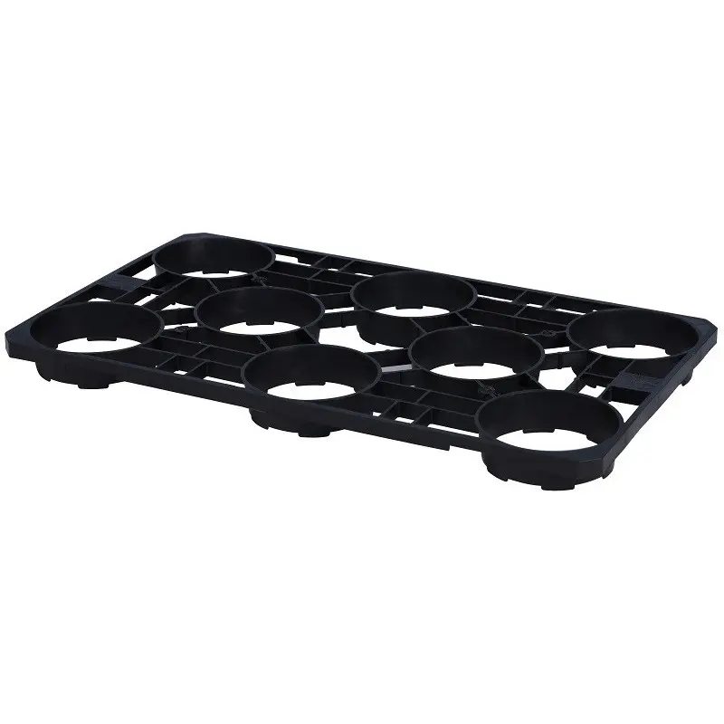 Tava transport ghivece, 6 celule rotunde, Arca 680, 15 cm
