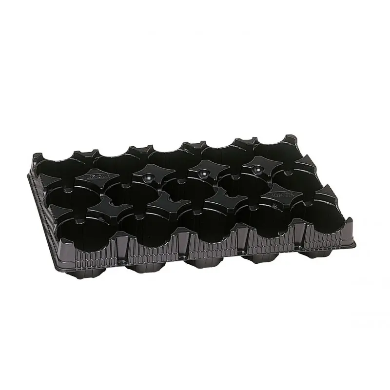 Tava transport ghivece, 21 celule rotunde, Arca 673, 8 cm