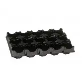 Tava transport ghivece, 21 celule rotunde, Arca 673, 8 cm