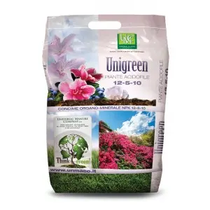Ingrasamant organo-mineral flori Unigreen 12-5-10 acidofile, 90 zile