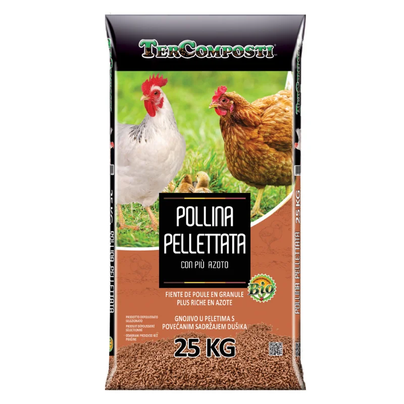 Ingrasamant organic peletat Tercomposti Pollina, gainat de pasare