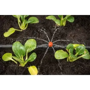 Ciuperca picurare ajustabila cu 8 orificii pentru Ø 13-16 mm, cu picior