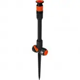 Aspersor reglabil la 360° cu racord dublu de furtun, extensibil