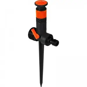 Aspersor reglabil la 360° cu racord rapid la furtun, extensibil
