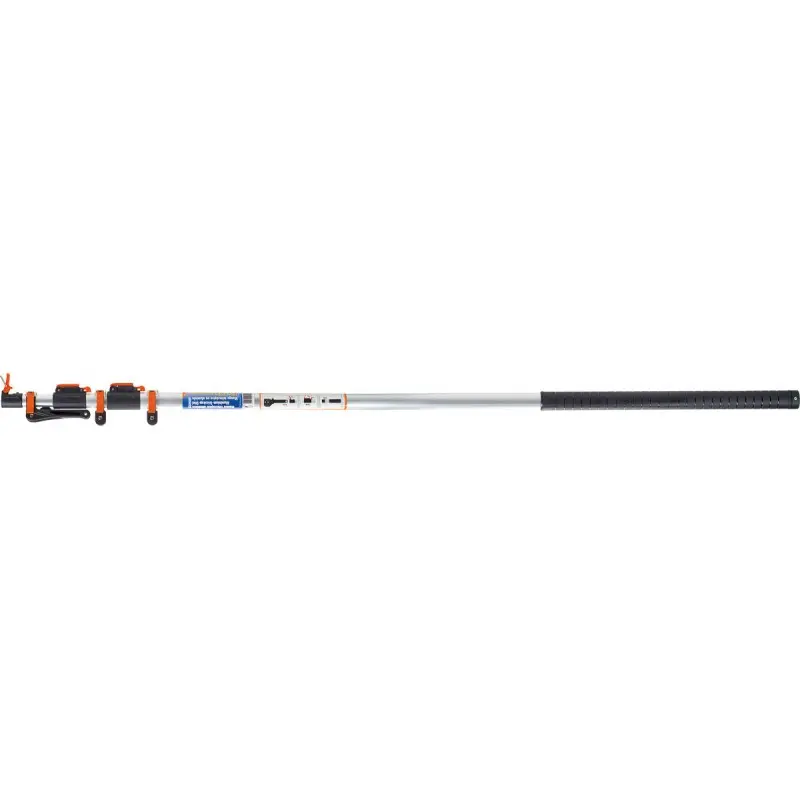 Maner triplu telescopic profesional din aluminiu cu cleme 190 - 500 cm