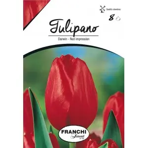 Bulbi lalele cu tija inalta Red Impression, 8 bulbi
