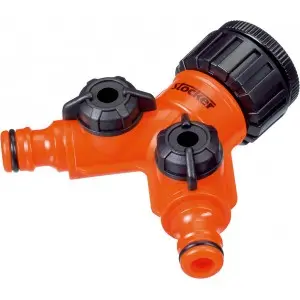 Conector robinet ½" - ¾" cu 2 iesiri
