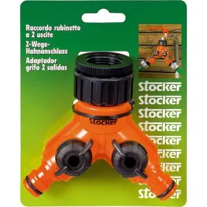 Conector robinet ½" - ¾" cu 2 iesiri