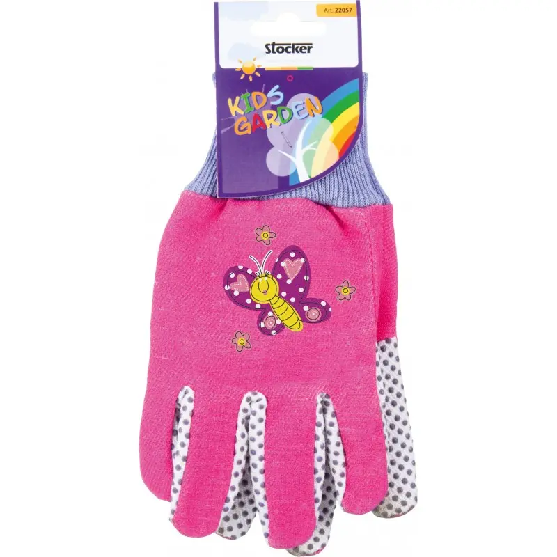 Manusi de gradina pentru copii KIDS GARDEN, roz/mov