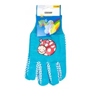 Manusi de gradina pentru copii KIDS GARDEN, albastru/albastru