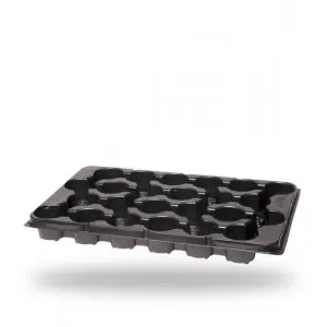 Tava transport ghivece , 24 celule rotunde, Arca 676, 8 cm