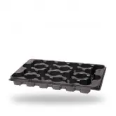 Tava transport ghivece, 6 celule rotunde, Arca 676, 15 cm