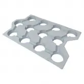 Tava transport ghivece, 12 celule rotunde, Arca 640, 10 cm