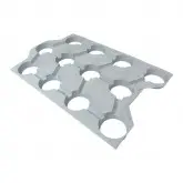 Tava transport ghivece, 12 celule rotunde, Arca 640, 9 cm