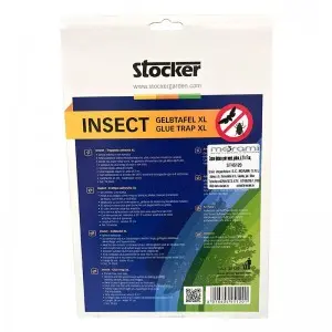 Capcane galbene pentru insecte 24x17 cm Stocker, set 10 buc