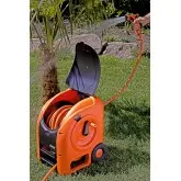 Carucior tambur pentru furtun gradina, cu 20 m furtun inclus si racorduri incluse