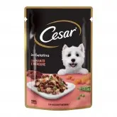 Cesar hrana umeda pentru caini adulti, cu vita frageda si legume in aspic 100 g