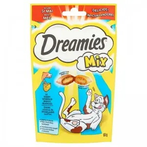 Dreamies recompense pentru pisici, mix cu somon si branza 60 g