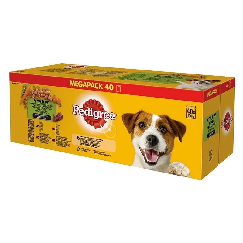 Pedigree pliculete pentru caini adulti 40 x 100 g