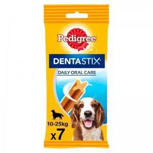 Pedigree DentaStix recompensa pentru caini de talie medie 180 g