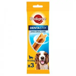 Pedigree DentaStix recompensa pentru caini de talie medie 77 g