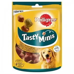 Pedigree Tasty Bites recompense pentru caini adulti, cu pui 130 g