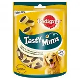 Pedigree Tasty Minis recompense pentru caini adulti, cu branza si vita 140 g