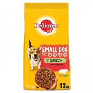 Pedigree hrana uscata cu vita si legume pentru caini adulti de talie mica 12 kg