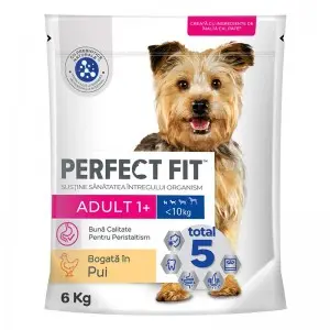 Perfect Fit hrana uscata cu pui pentru caini adulti de talie mica 6 kg