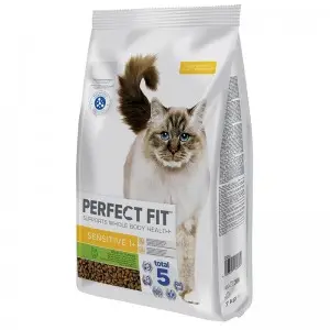 Perfect Fit hrana uscata de curcan pentru pisici sensibile adulte 7 kg