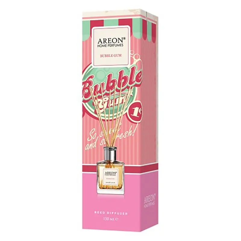 Odorizant de camera cu betisoare Areon Home Perfume Bubble Gum 150 ml
