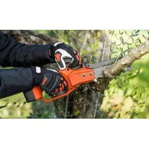 Manusi de iarna anti-taiare din piele, pentru drujba, negru